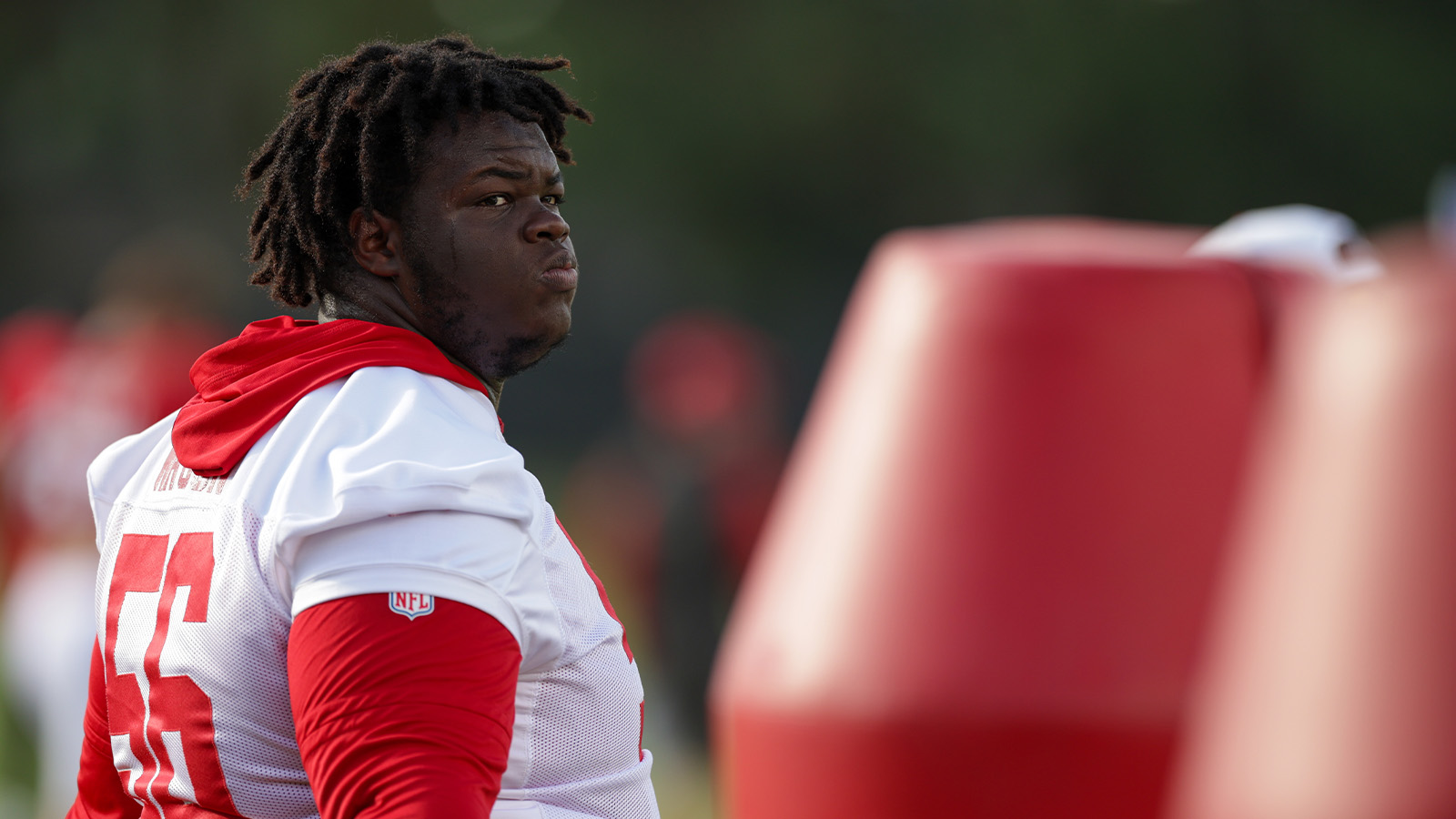 Desmond Watson Looks Extremely Bored At Practice As Buccaneers Target Return From Weight Loss Program